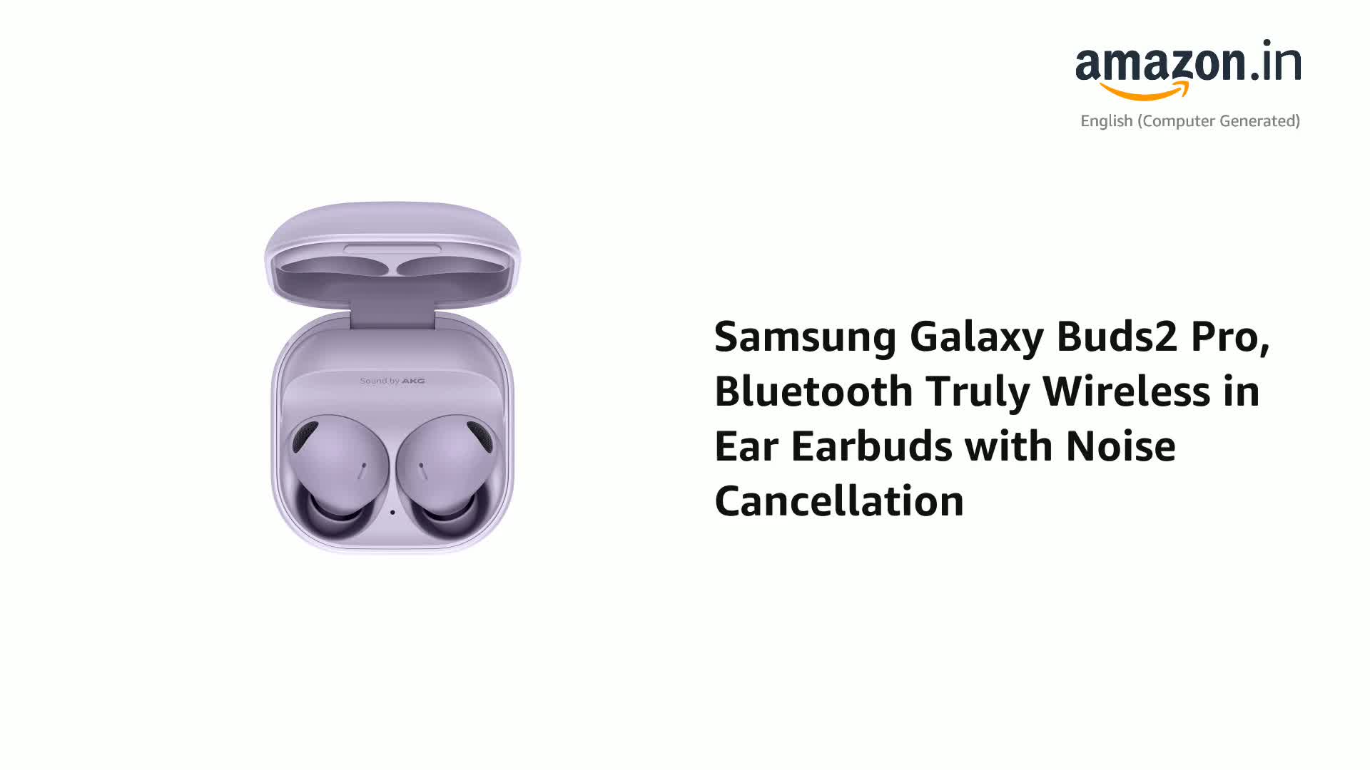 Renewed) Samsung Galaxy Buds2 Pro, Bluetooth Truly Wireless in Ear